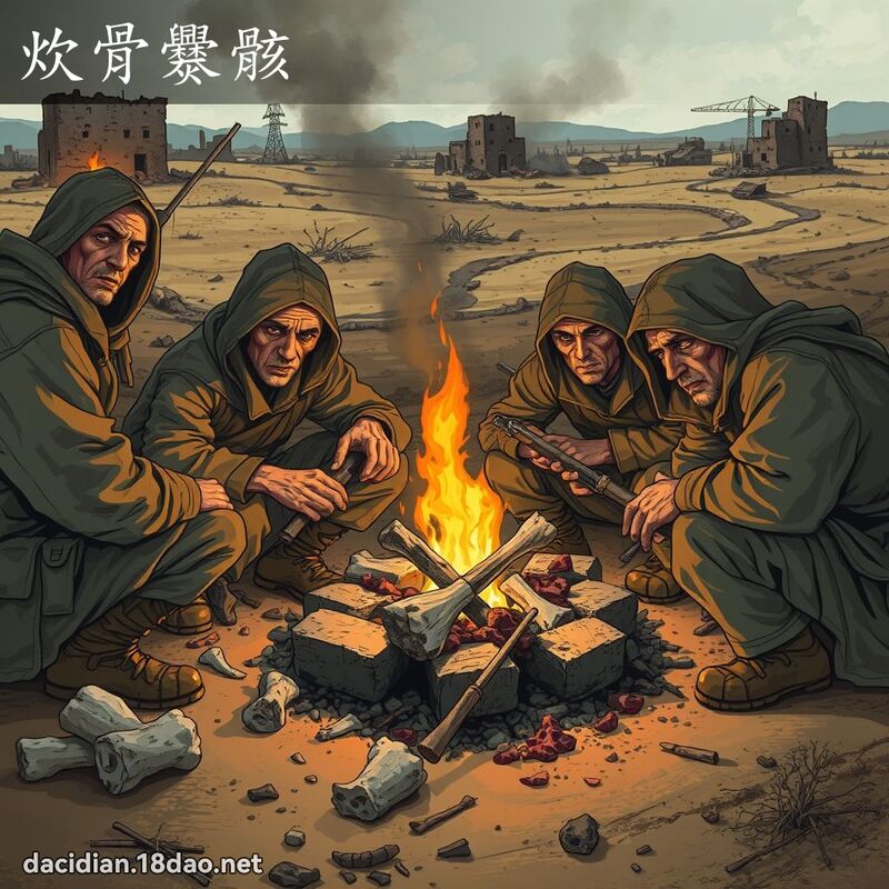 炊骨爨骸 - 国语大辞典配图