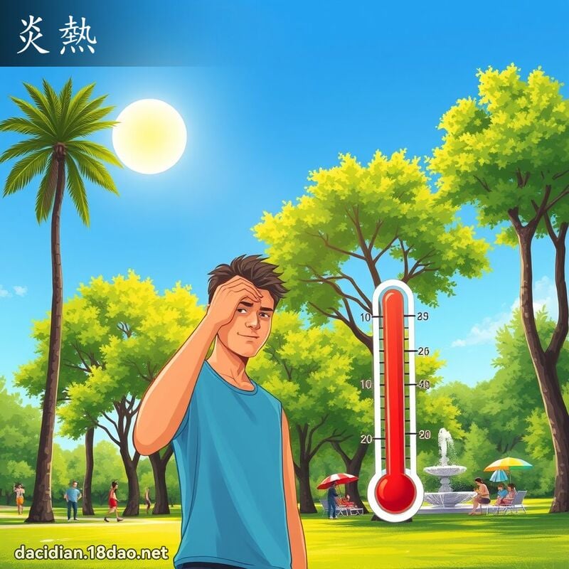 炎熱 - 國語大辭典配圖