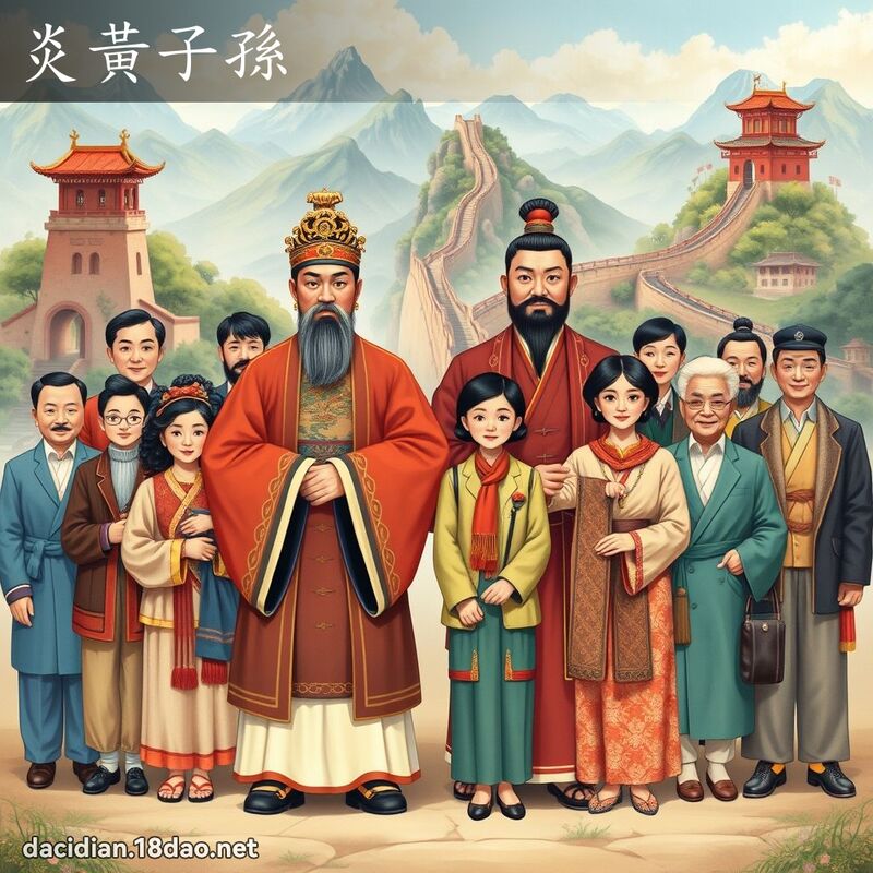 炎黄子孙 - 国语大辞典配图