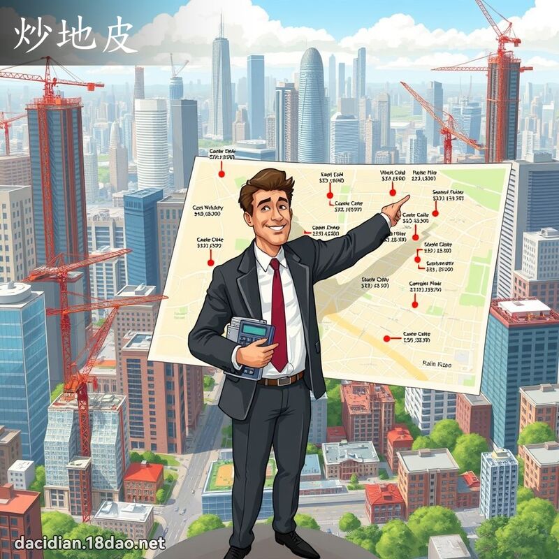 炒地皮 - 國語大辭典配圖