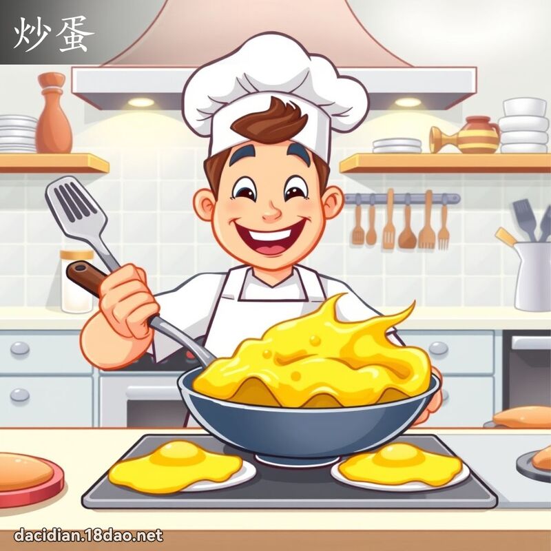 炒蛋 - 國語大辭典配圖