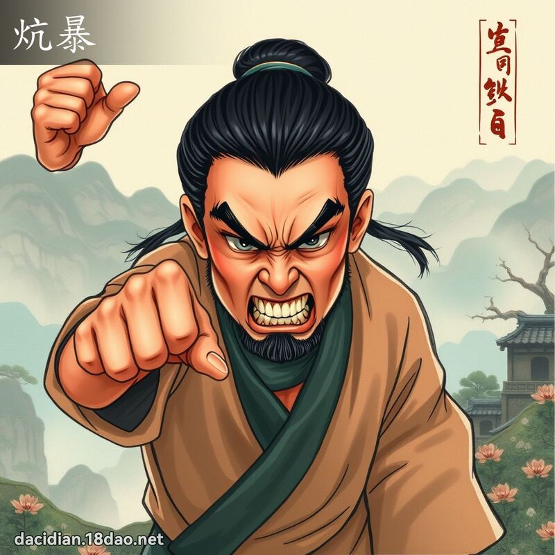 炕暴 - 国语大辞典配图