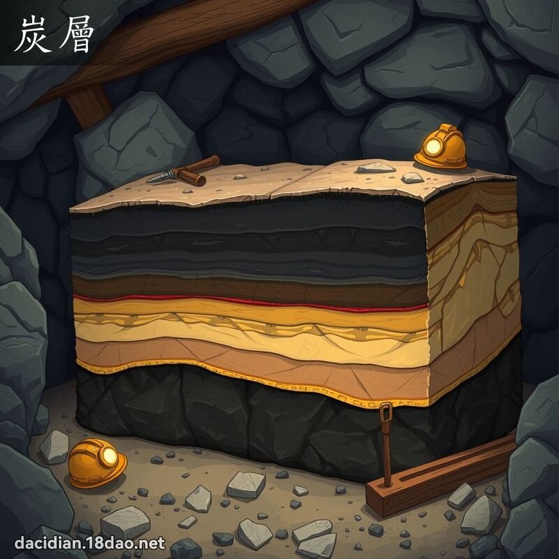 炭層 - 國語大辭典配圖