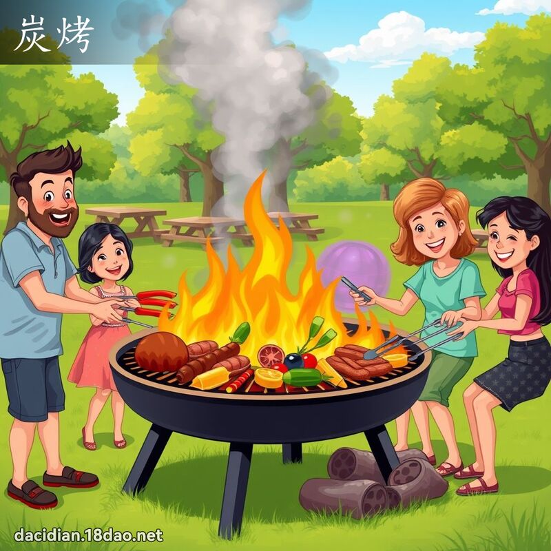 炭烤 - 国语大辞典配图