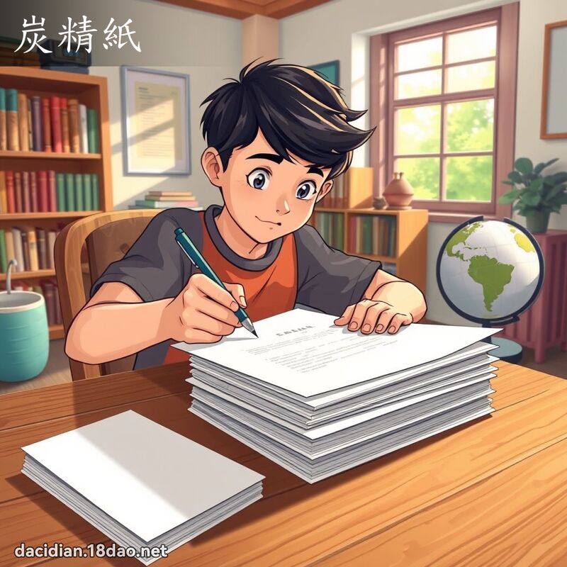 炭精紙 - 國語大辭典配圖