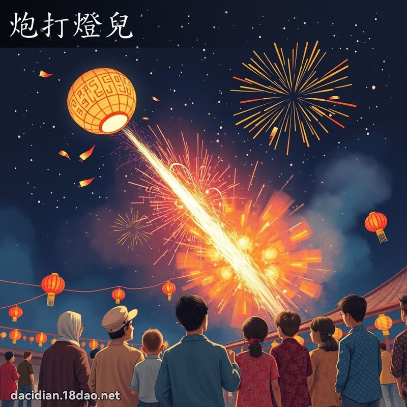 炮打灯儿 - 国语大辞典配图
