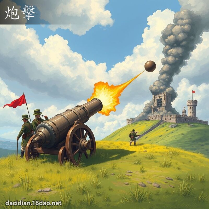 炮击 - 国语大辞典配图