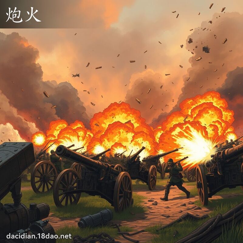 炮火 - 国语大辞典配图