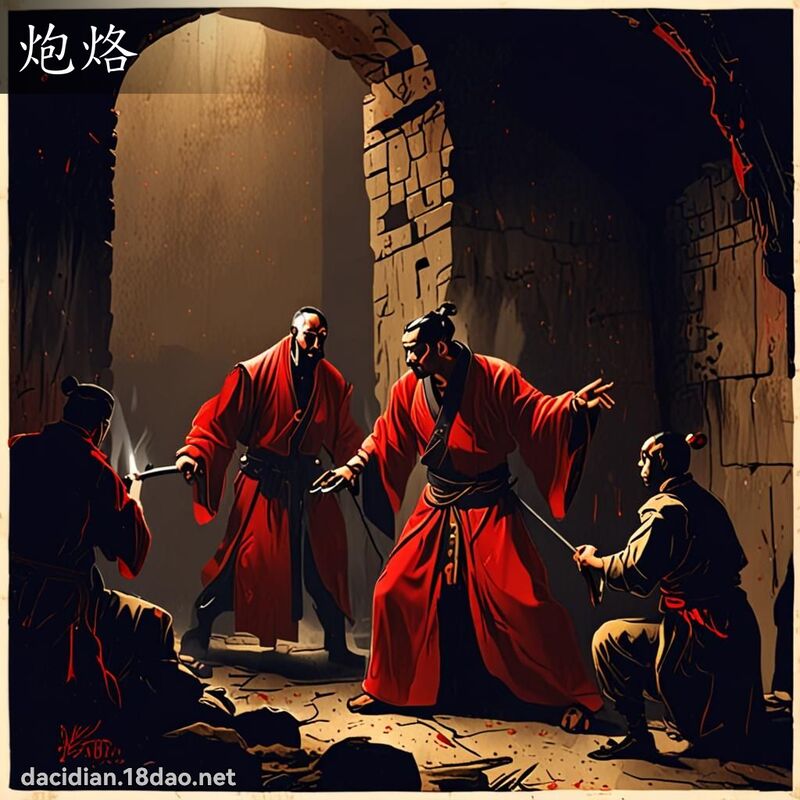 炮烙 - 國語大辭典配圖