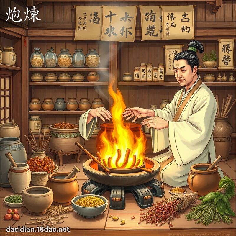 炮炼 - 国语大辞典配图