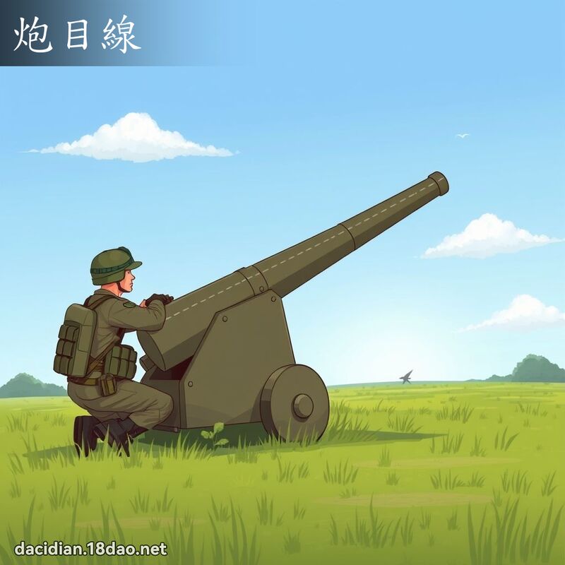 炮目线 - 国语大辞典配图