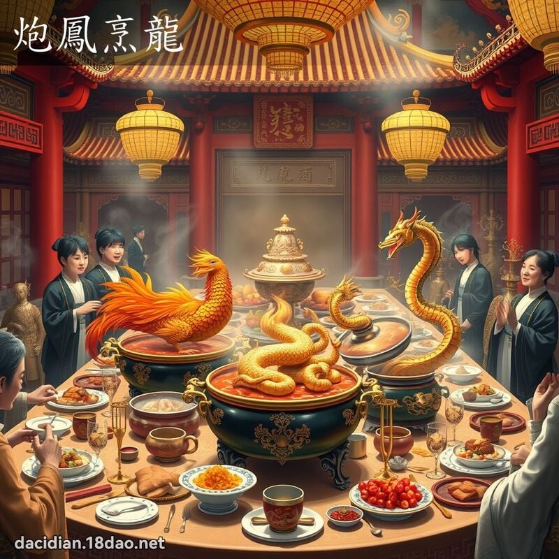 炮鳳烹龍 - 國語大辭典配圖