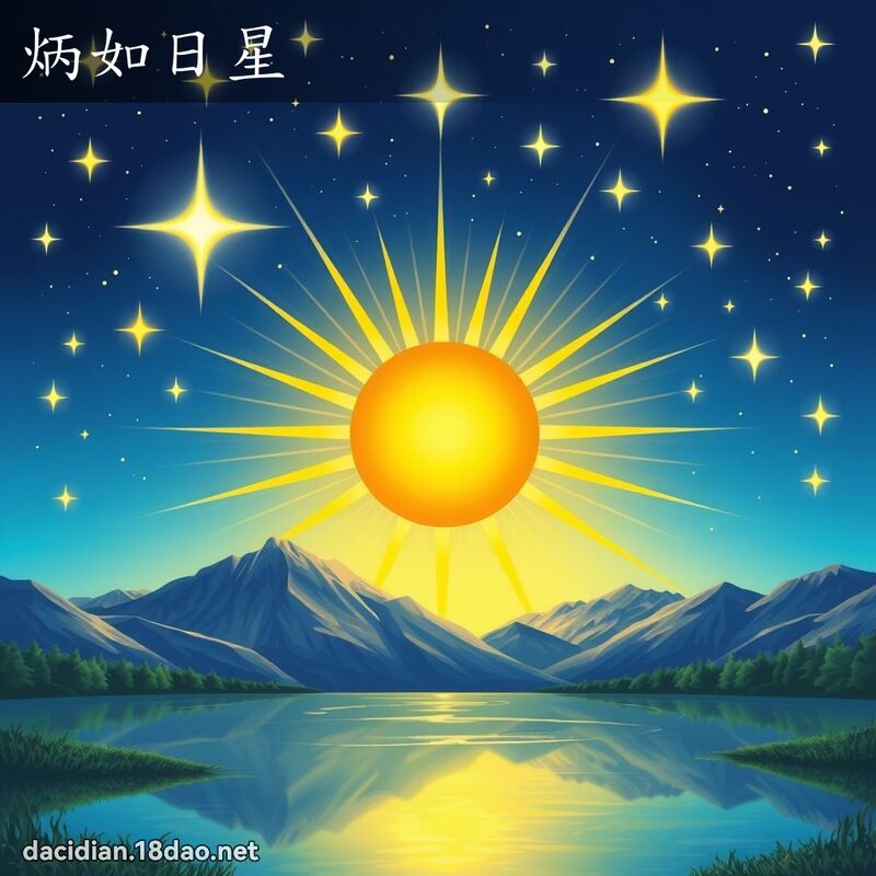炳如日星 - 國語大辭典配圖