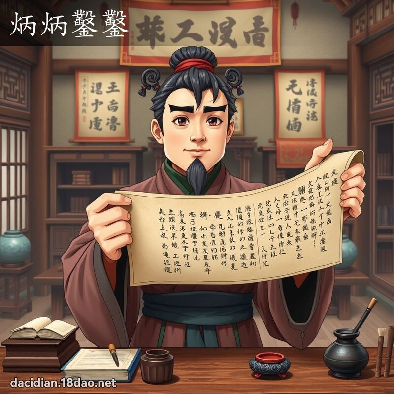 炳炳鑿鑿 - 國語大辭典配圖