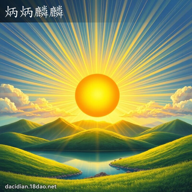炳炳麟麟 - 国语大辞典配图