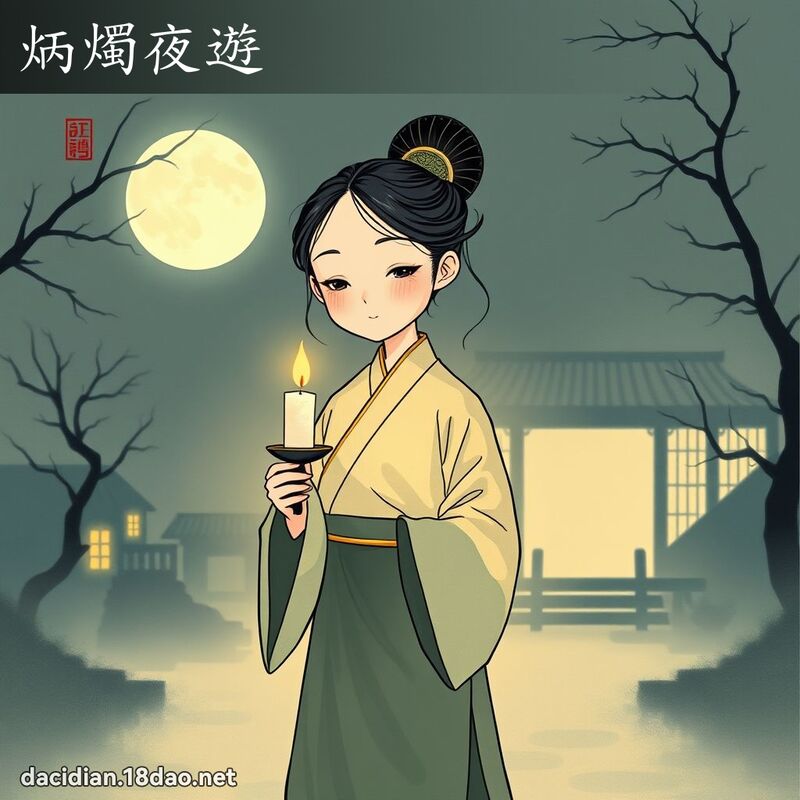 炳烛夜游 - 国语大辞典配图
