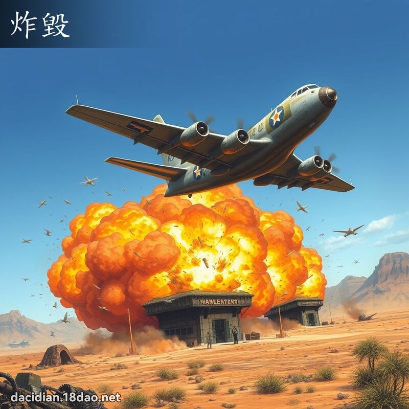 炸毁 - 国语大辞典配图