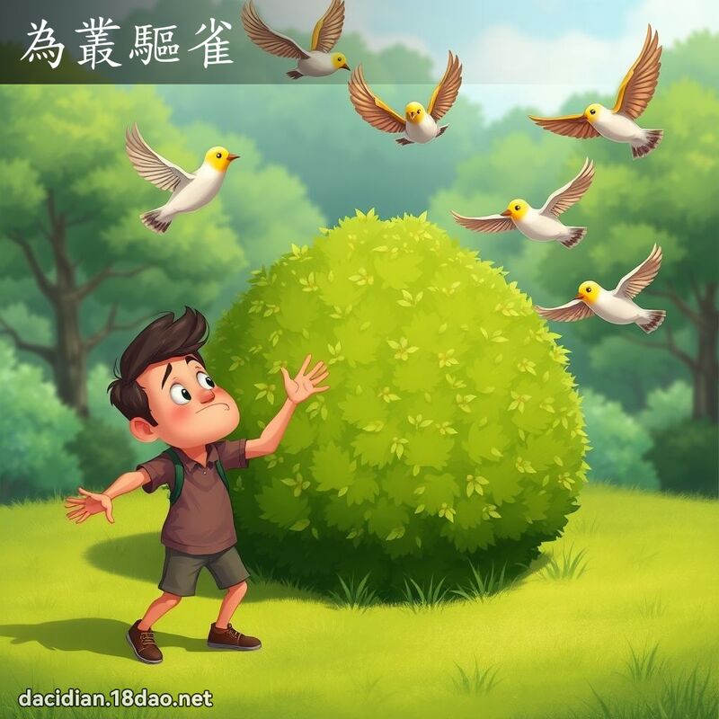 為叢驅雀 - 國語大辭典配圖