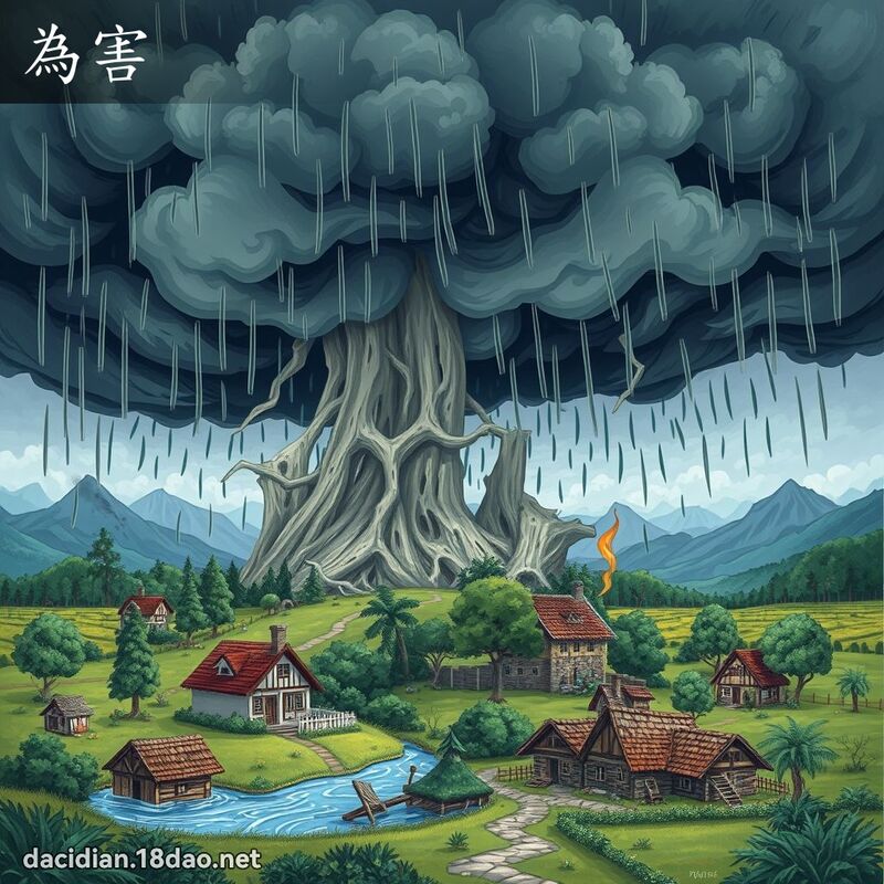 为害 - 国语大辞典配图