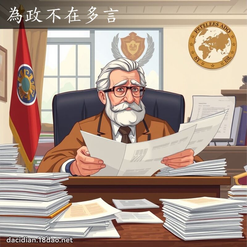 为政不在多言 - 国语大辞典配图