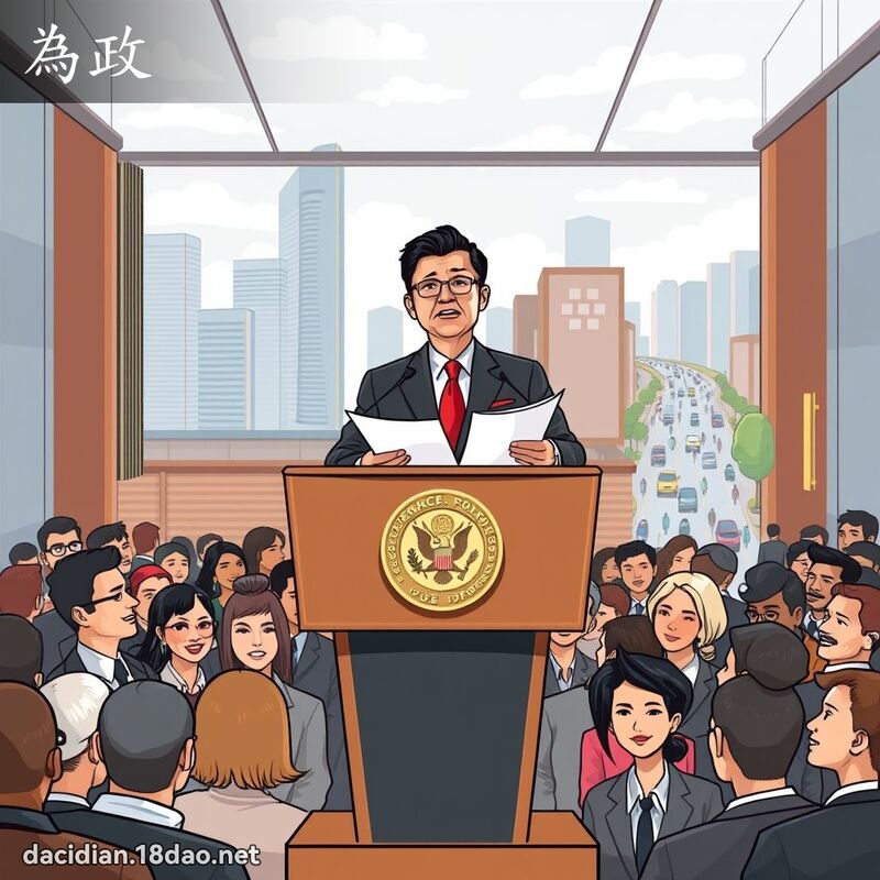 為政 - 國語大辭典配圖