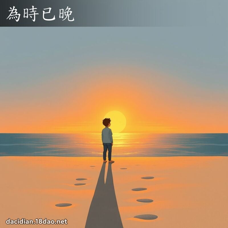 為時已晚 - 國語大辭典配圖