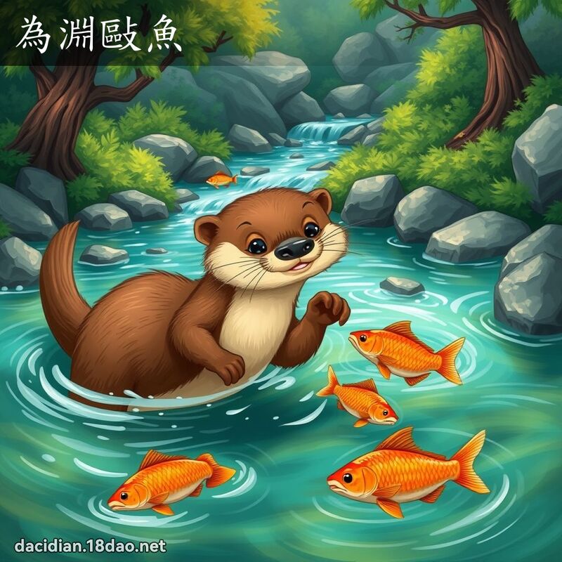 為淵敺魚 - 國語大辭典配圖