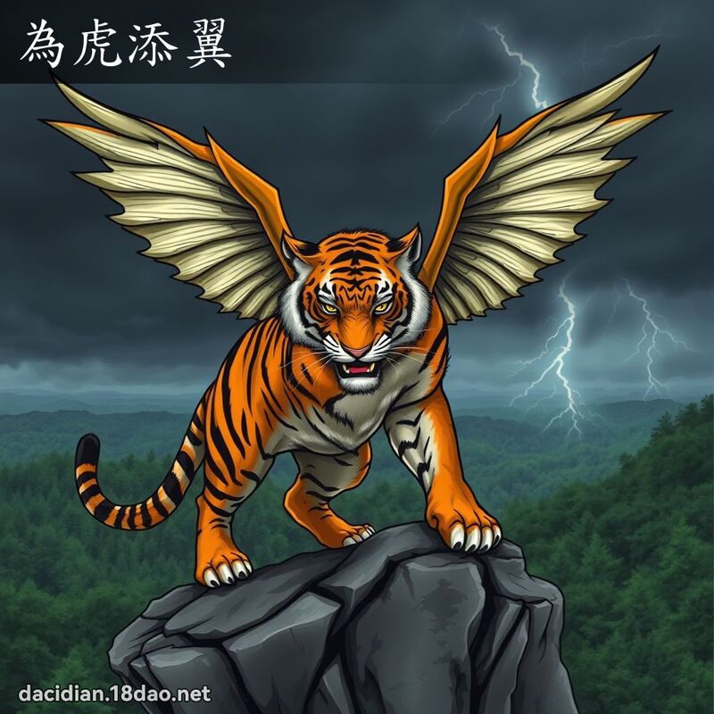 為虎添翼 - 國語大辭典配圖