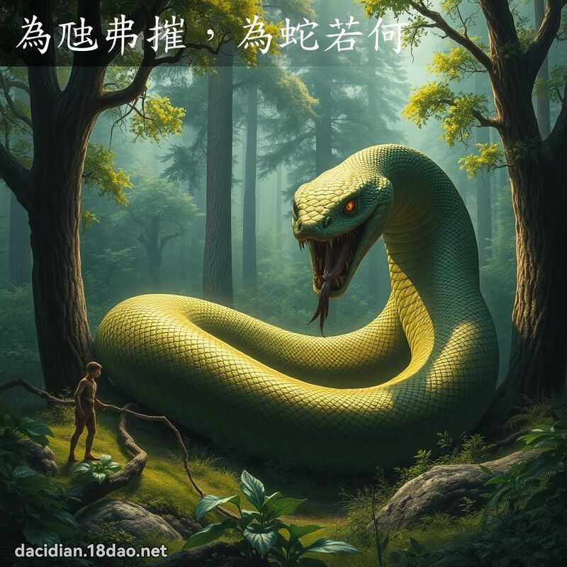 為虺弗摧，為蛇若何 - 國語大辭典配圖