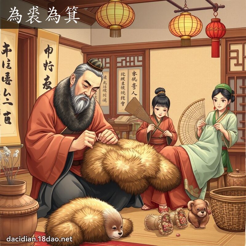 为裘为箕 - 国语大辞典配图
