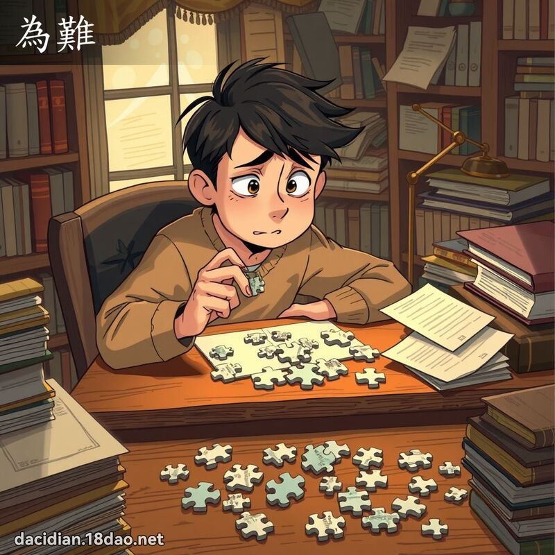 為難 - 國語大辭典配圖