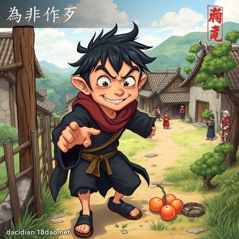 為非作歹 - 國語大辭典配圖