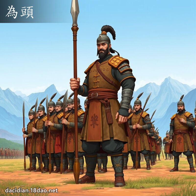 為頭 - 國語大辭典配圖