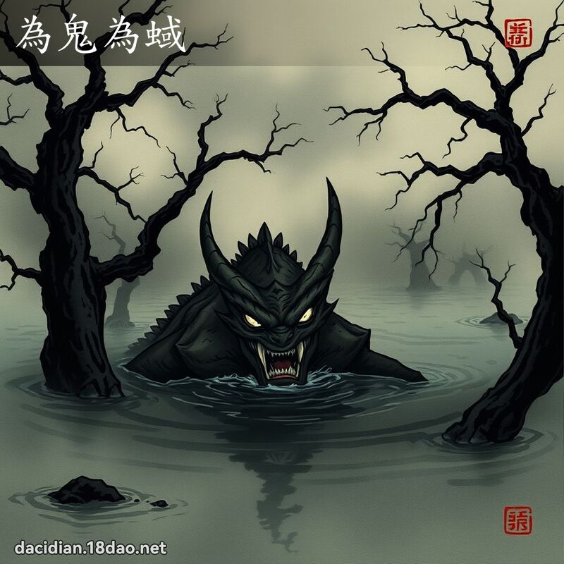 为鬼为蜮 - 国语大辞典配图