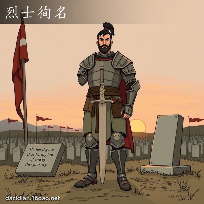 烈士徇名 - 国语大辞典配图
