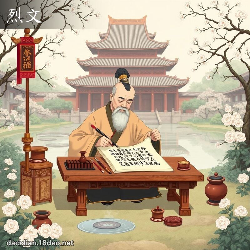 烈文 - 国语大辞典配图
