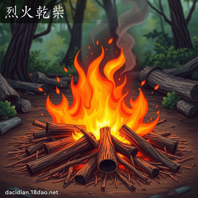 烈火乾柴 - 國語大辭典配圖