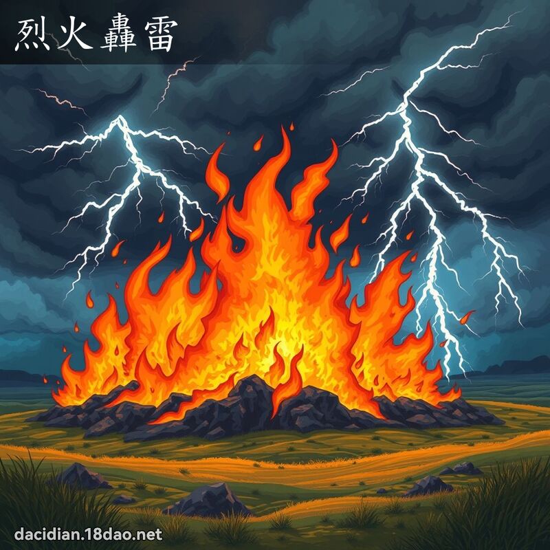 烈火轟雷 - 國語大辭典配圖