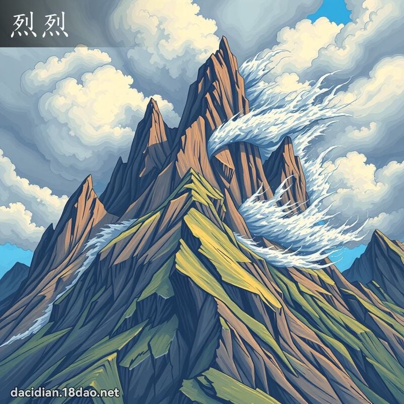 烈烈 - 国语大辞典配图