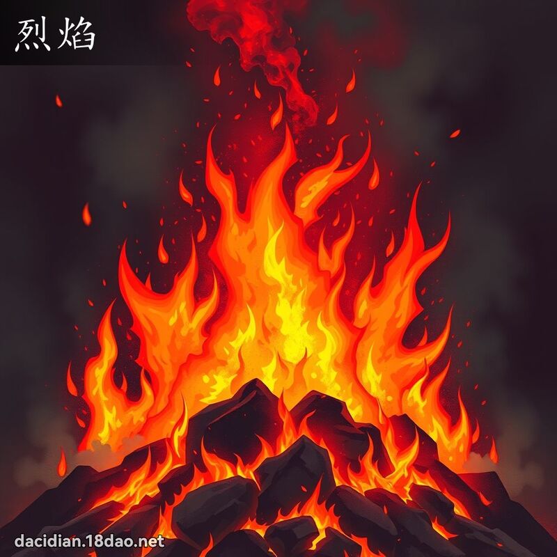 烈焰 - 国语大辞典配图