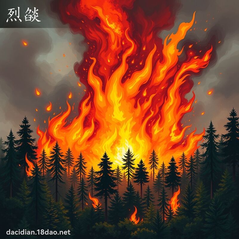 烈燄 - 国语大辞典配图