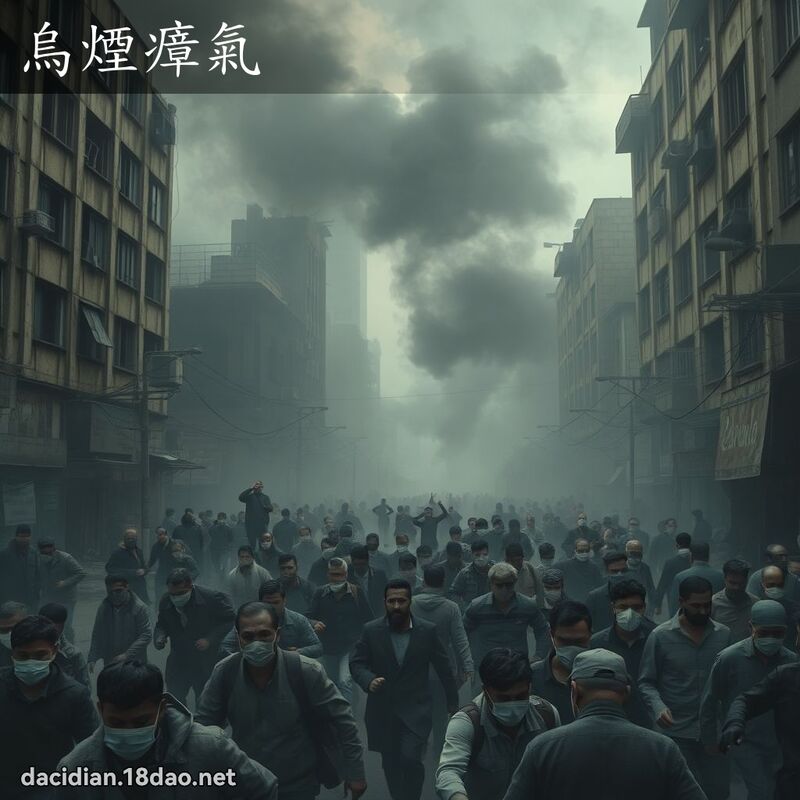 乌烟瘴气 - 国语大辞典配图