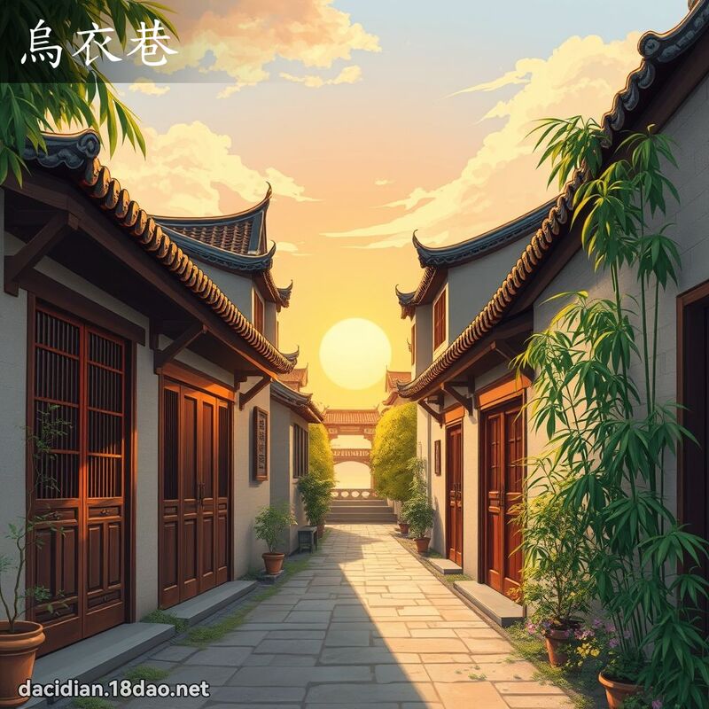 乌衣巷 - 国语大辞典配图