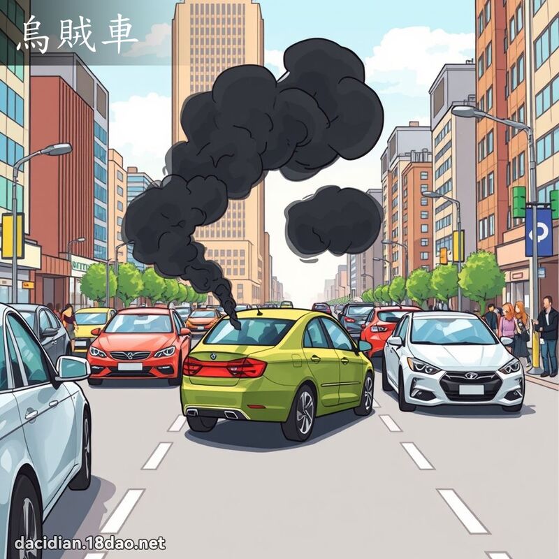 烏賊車 - 國語大辭典配圖