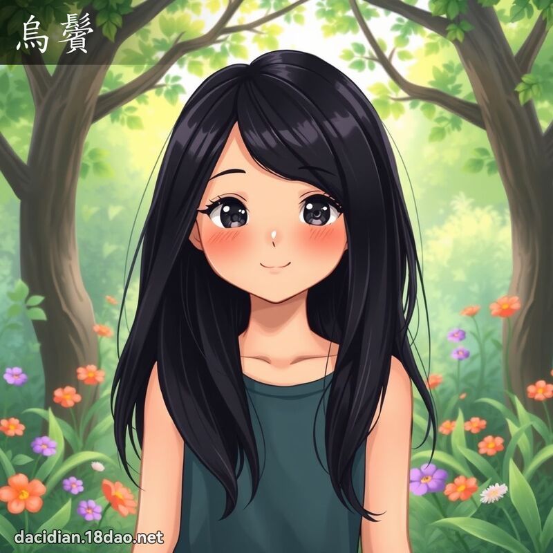 烏鬢 - 國語大辭典配圖