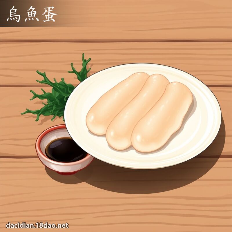 烏魚蛋 - 國語大辭典配圖