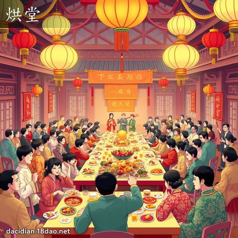 烘堂 - 國語大辭典配圖