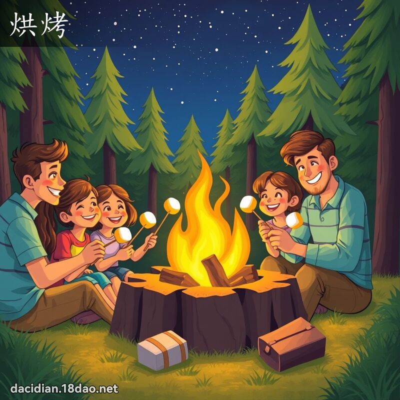 烘烤 - 國語大辭典配圖