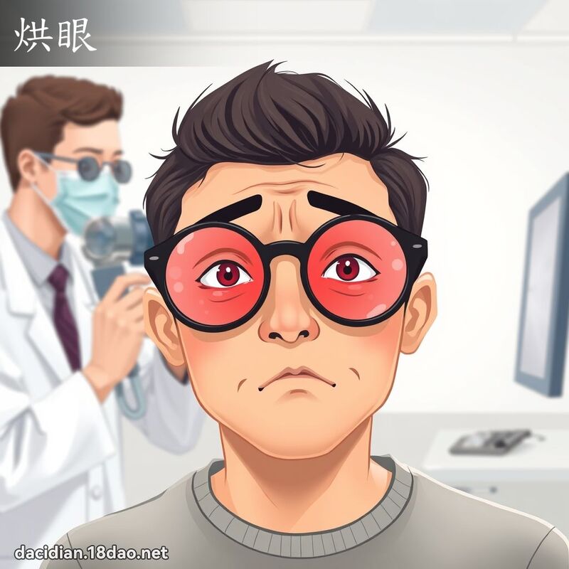 烘眼 - 國語大辭典配圖