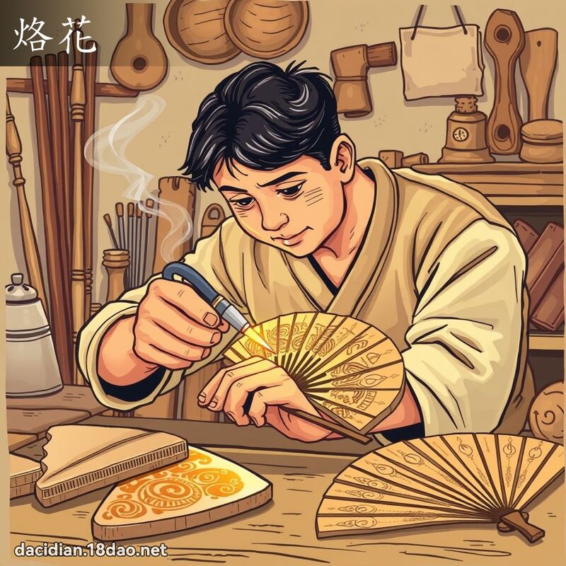 烙花 - 國語大辭典配圖